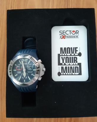 orologio sector  uomo quadrante blu