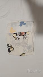 Mussole neonato Disney Mickey nuove 2pz cotone
