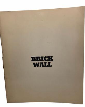 Sol Lewitt Brick Wall 1977 - firmato dall'autore!