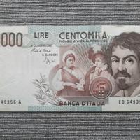 Banconota Lira Caravaggio 