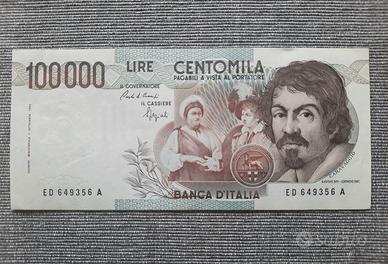 Banconota Lira Caravaggio 