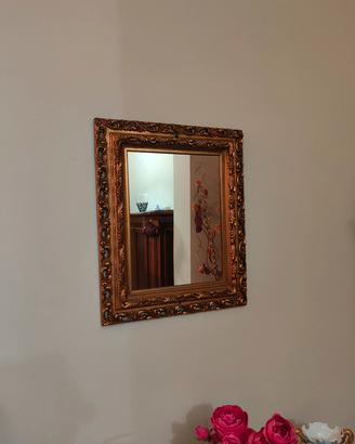Specchio da parete vintage cornice dorata barocca