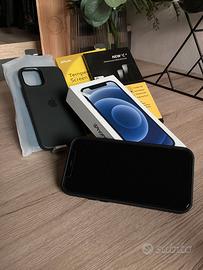 iPhone 12 128GB Nero + Cover + Pellicole