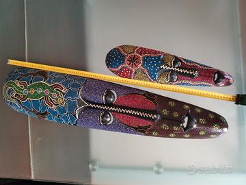 Maschere tribali in legno