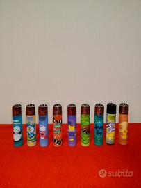 Lotto 9 Accendini Clipper da Collezione - Grafich