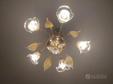 Lampadario vetro murano