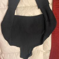 maglione collo alto nero zara
