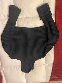 maglione collo alto nero zara