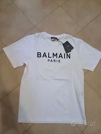Maglietta Balmain paris bianca taglia L