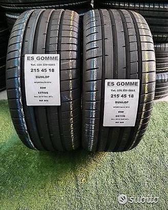 2 gomme 215 45 18 DUNLOP RIF806