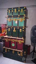 Collezione bauli vintage-militari etc