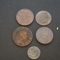 Stati preunitari. 5 Monete di varia conservazione