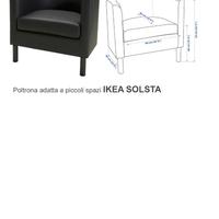 Poltrona adatta a piccoli spazi IKEA SOLSTA