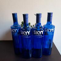 4 Bottiglie - Vodka - Skyy - Vuote