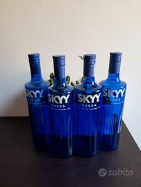 4 Bottiglie - Vodka - Skyy - Vuote