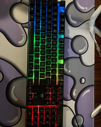 Tastiera da gaming della trust a membrana