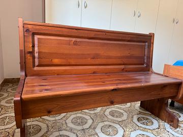 Panchina cassapanca in legno