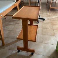 Carrello due ripiani - sgabello a pistone, a vite,