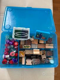 Timbri per bambini con scatola