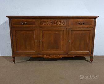 credenza madia classica noce legno ante cassetti