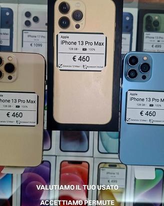 IPHONE 13 PRO MAX 128GB batteria 100%