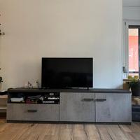 Tris Mobili Soggiorno Moderni - scaffali Antracite