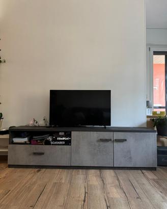 Tris Mobili Soggiorno Moderni - scaffali Antracite