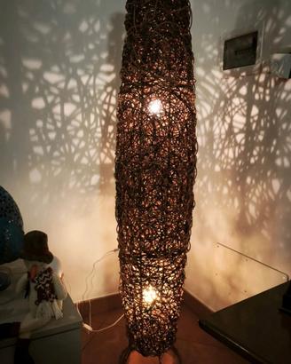 Lampada etnica importata da Bali