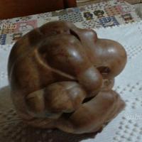 Statua in legno Buddha Yogi pensatore