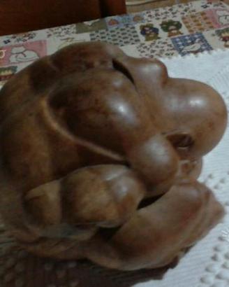 Statua in legno Buddha Yogi pensatore