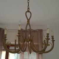 Lampadario in Ottone