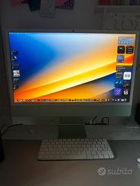 Apple Imac 24” verde 16 GB SSD 256 GB