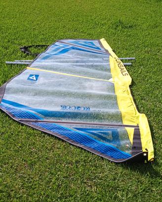 rig completo con vela 3.6. albero boma e piede 