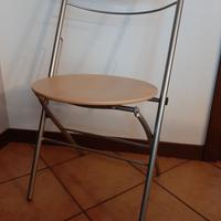 Sedie pieghevoli in legno e metallo Calligaris