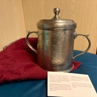 Boccale in peltro lavorato artigianalmente