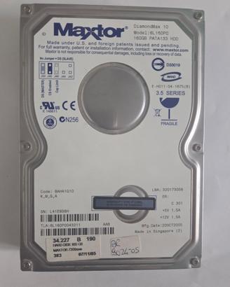 HARD DISK MAXTOR 160GB IDE 3.5" 7200 RPM