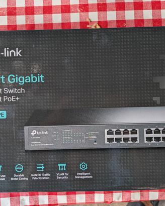 Switch TP-Link 16 Porte - 8 Poe+