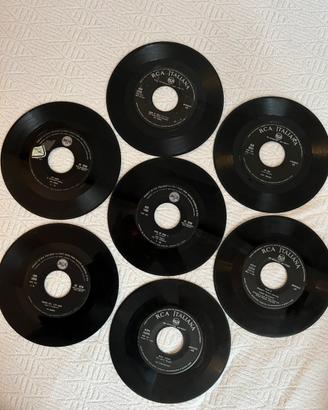 Lotto di 7 dischi 45 giri Vintage (vedi lista)