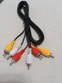 Cavo Audio Video 3 RCA Maschio-Maschio 