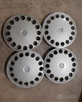 4 BORCHIE da 13" USATE ORIGINALI ALFA ROMEO 75