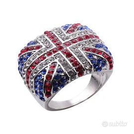 Anello Spesso Regno Unito Ring Union Jack Flag