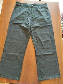 Pantaloni donna jeans leggeri grigio scuro