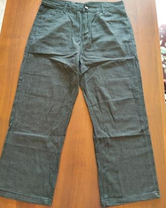 Pantaloni donna jeans leggeri grigio scuro