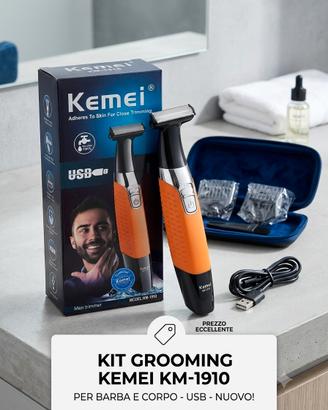 Tagliacapelli regolabarba kemei  km-1910. Nuovo Si