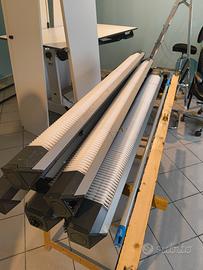 6 plafoniere in alluminio con neon