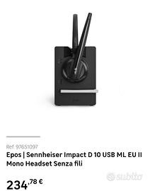 epos sehnheiser impact D 10 USB ML EU II 