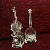 Set strumenti musicali vintage in cristallo