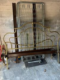 Letto matrimoniale in ottone