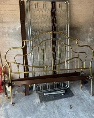 Letto matrimoniale in ottone