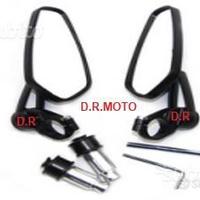 Specchietti universali bar end neri custom moto